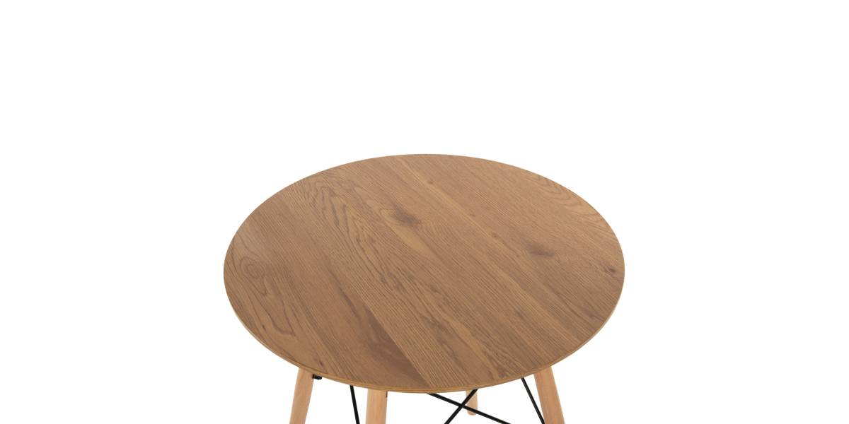 ΤΡΑΠΕΖΙ ΣΤΡΟΓΓΥΛΟ MINIMAL HM0060.04 ΦΥΣΙΚΟ ΧΡΩΜΑ MDF-ΠΟΔΙΑ ΟΞΙΑΣ ΣΕ ΦΥΣΙΚΟ ΧΡΩΜΑ Φ60Χ76Υεκ.