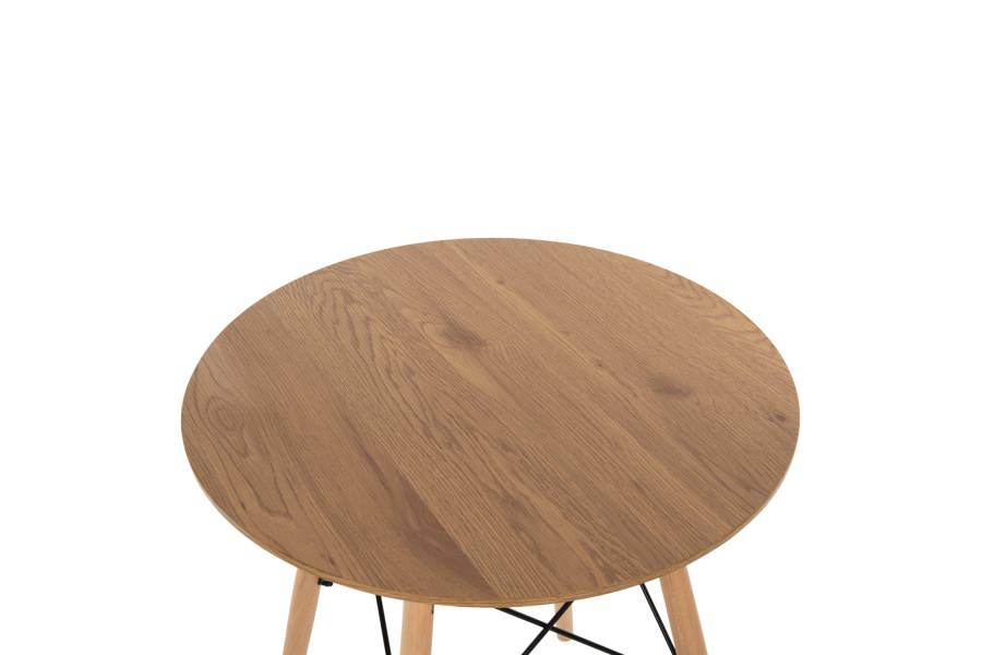 ΤΡΑΠΕΖΙ ΣΤΡΟΓΓΥΛΟ MINIMAL HM0060.04 ΦΥΣΙΚΟ ΧΡΩΜΑ MDF-ΠΟΔΙΑ ΟΞΙΑΣ ΣΕ ΦΥΣΙΚΟ ΧΡΩΜΑ Φ60Χ76Υεκ.