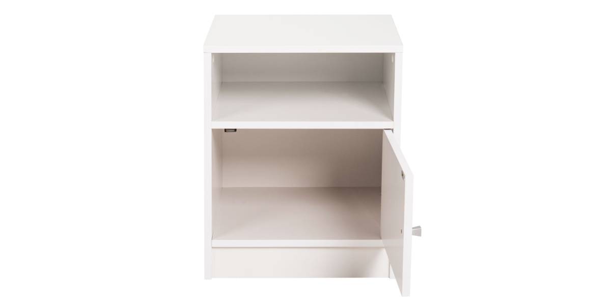 ΚΟΜΟΔΙΝΟ ΜΕΛΑΜΙΝΗΣ MALORY HM2205.05 ΛΕΥΚO 40x40x50Yεκ.