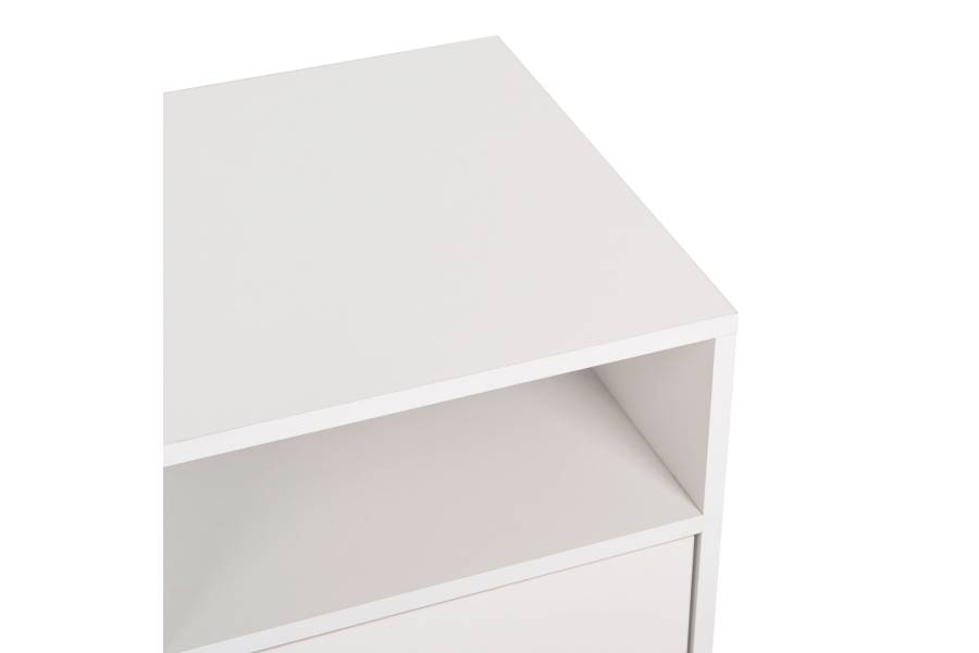 ΚΟΜΟΔΙΝΟ ΜΕΛΑΜΙΝΗΣ MALORY HM2205.05 ΛΕΥΚO 40x40x50Yεκ.