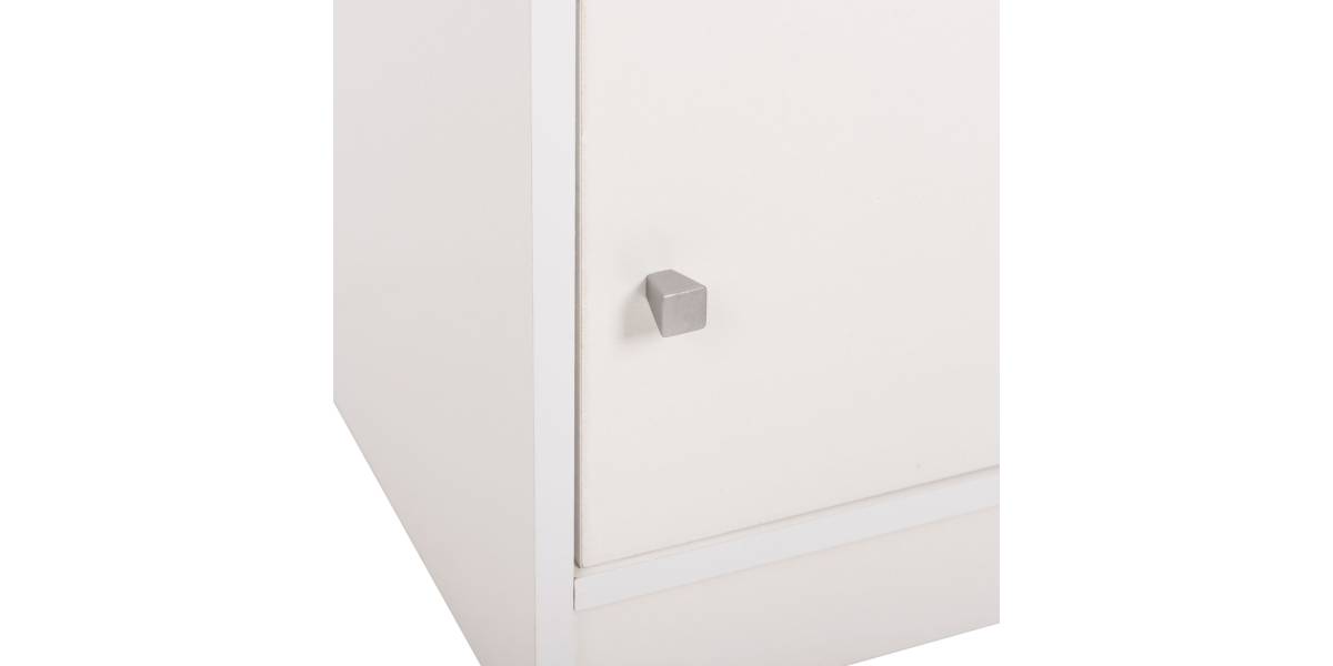 ΚΟΜΟΔΙΝΟ ΜΕΛΑΜΙΝΗΣ MALORY HM2205.05 ΛΕΥΚO 40x40x50Yεκ.