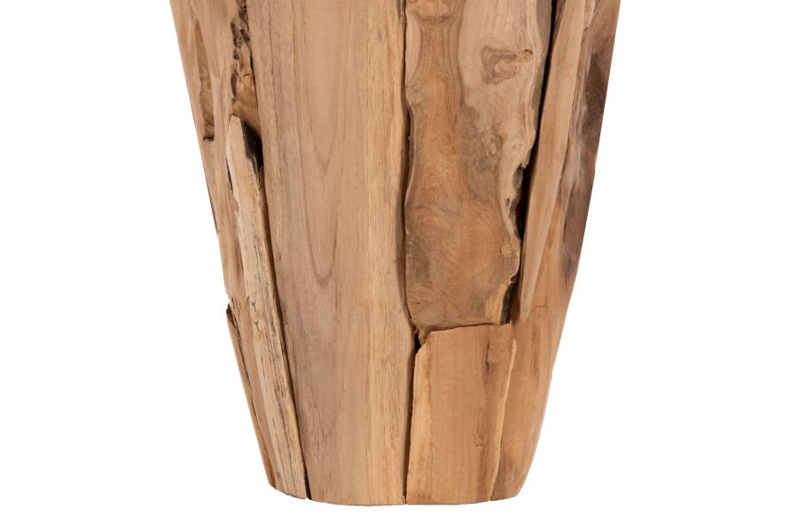 ΔΙΑΚΟΣΜΗΤΙΚΟ ΒΑΖΟ ZENIA HM7918 ΑΠΟ ΚΟΜΜΑΤΙΑ ΑΝΑΚΥΚΛΩΜΕΝΟΥ ΞΥΛΟΥ TEAK ΣΕ ΦΥΣΙΚΟ Φ20x40Yεκ.