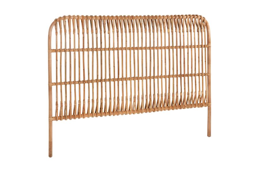 ΚΕΦΑΛΑΡΙ ΚΡΕΒΑΤΙΟΥ MERMA HM9549 ΣΕ ΦΥΣΙΚΟ ΧΡΩΜΑ RATTAN 165x5x121Yεκ.