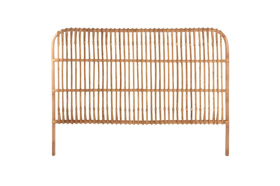 ΚΕΦΑΛΑΡΙ ΚΡΕΒΑΤΙΟΥ MERMA HM9549 ΣΕ ΦΥΣΙΚΟ ΧΡΩΜΑ RATTAN 165x5x121Yεκ.