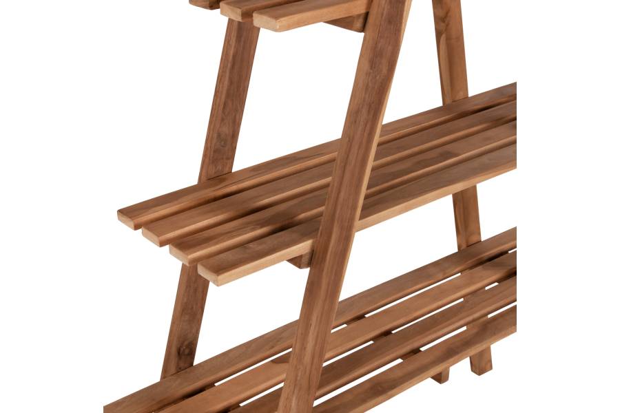 ΒΙΒΛΙΟΘΗΚΗ STAM HM7895 TEAK ΞΥΛΟ ΣΕ ΦΥΣΙΚΟ ΧΡΩΜΑ 120x33x180Y εκ.