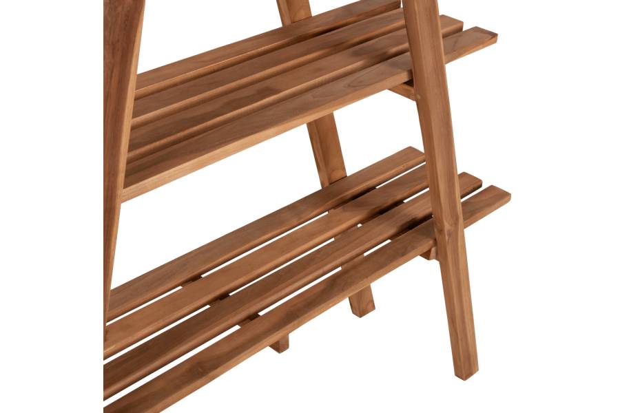 ΒΙΒΛΙΟΘΗΚΗ STAM HM7895 TEAK ΞΥΛΟ ΣΕ ΦΥΣΙΚΟ ΧΡΩΜΑ 120x33x180Y εκ.