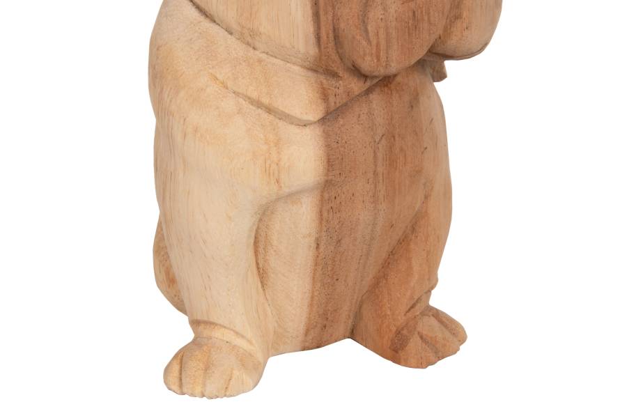 ΕΠΙΤΡΑΠΕΖΙΟ ΔΙΑΚΟΣΜΗΤΙΚΟ DOZER BULLDOG ΞΥΛΟ SUAR ΣΕ ΦΥΣΙΚΟ ΧΡΩΜΑ HM7925 18x14x20Y εκ.