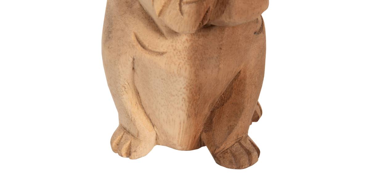 ΕΠΙΤΡΑΠΕΖΙΟ ΔΙΑΚΟΣΜΗΤΙΚΟ DOZER BULLDOG ΞΥΛΟ SUAR ΣΕ ΦΥΣΙΚΟ ΧΡΩΜΑ HM7923 9x8x12Y εκ.