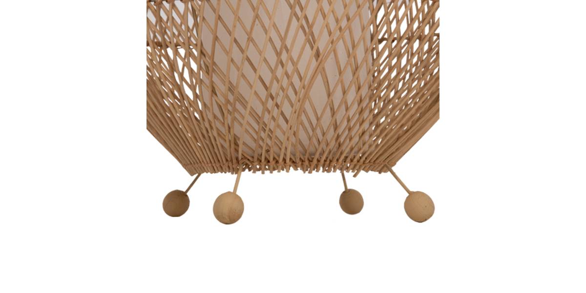 ΦΩΤΙΣΤΙΚΟ ΔΑΠΕΔΟΥ HM7835 RATTAN ΣΕ ΦΥΣΙΚΟ ΧΡΩΜΑ Φ55x101Υεκ.