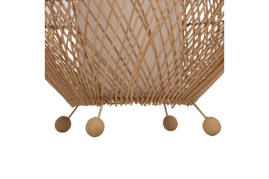 ΦΩΤΙΣΤΙΚΟ ΔΑΠΕΔΟΥ HM7835 RATTAN ΣΕ ΦΥΣΙΚΟ ΧΡΩΜΑ Φ55x101Υεκ.