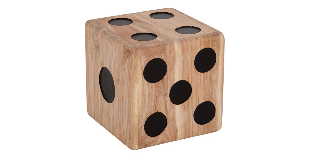 ΣΚΑΜΠΟ ΖΑΡΙ HM7898 ΞΥΛΟ ΤΕΑΚ ΣΕ WHITE WASH ΧΡΩΜΑ 40x40x40 εκ.