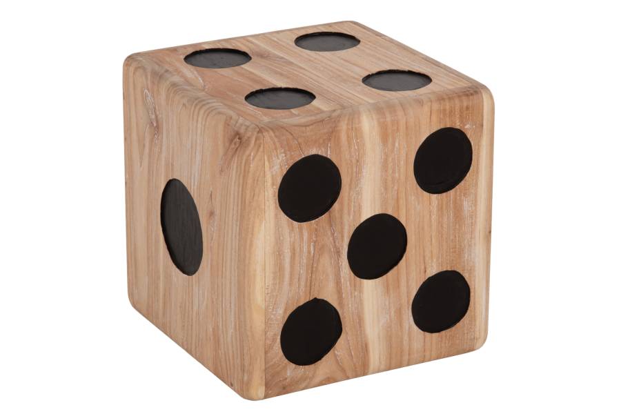 ΣΚΑΜΠΟ ΖΑΡΙ HM7898 ΞΥΛΟ ΤΕΑΚ ΣΕ WHITE WASH ΧΡΩΜΑ 40x40x40 εκ.