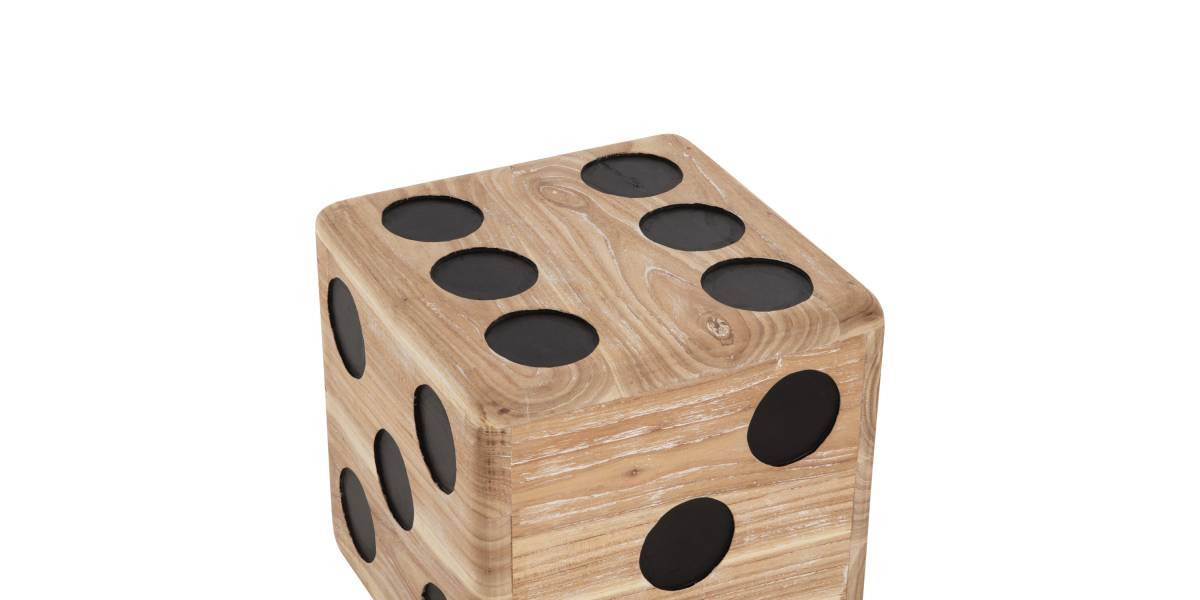 ΣΚΑΜΠΟ ΖΑΡΙ HM7898 ΞΥΛΟ ΤΕΑΚ ΣΕ WHITE WASH ΧΡΩΜΑ 40x40x40 εκ.