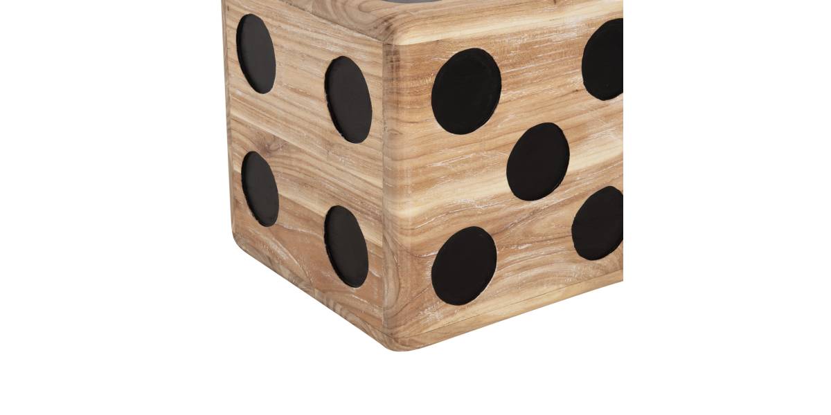 ΣΚΑΜΠΟ ΖΑΡΙ HM7898 ΞΥΛΟ ΤΕΑΚ ΣΕ WHITE WASH ΧΡΩΜΑ 40x40x40 εκ.