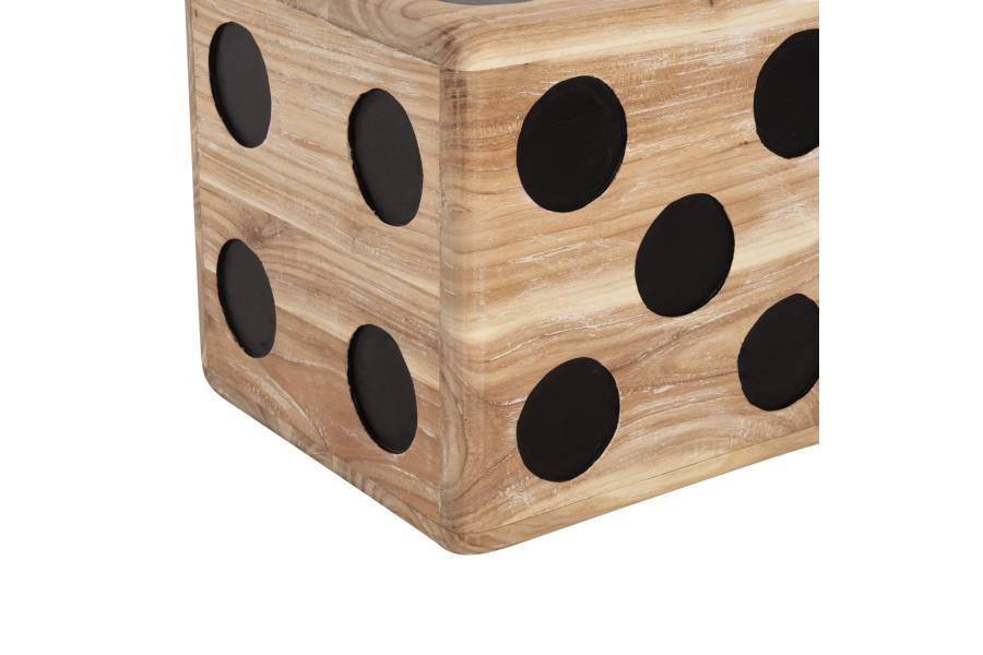 ΣΚΑΜΠΟ ΖΑΡΙ HM7898 ΞΥΛΟ ΤΕΑΚ ΣΕ WHITE WASH ΧΡΩΜΑ 40x40x40 εκ.