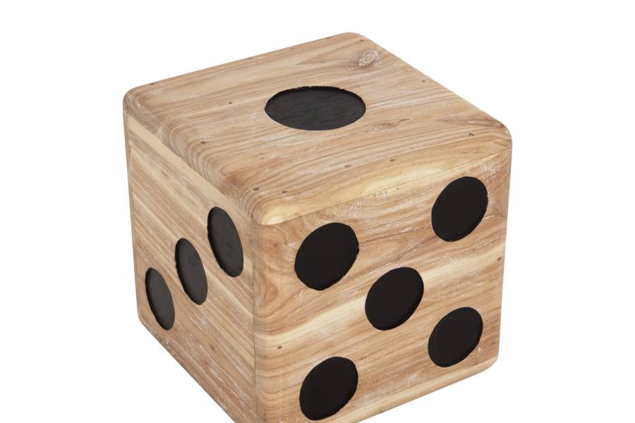 ΣΚΑΜΠΟ ΖΑΡΙ HM7898 ΞΥΛΟ ΤΕΑΚ ΣΕ WHITE WASH ΧΡΩΜΑ 40x40x40 εκ.