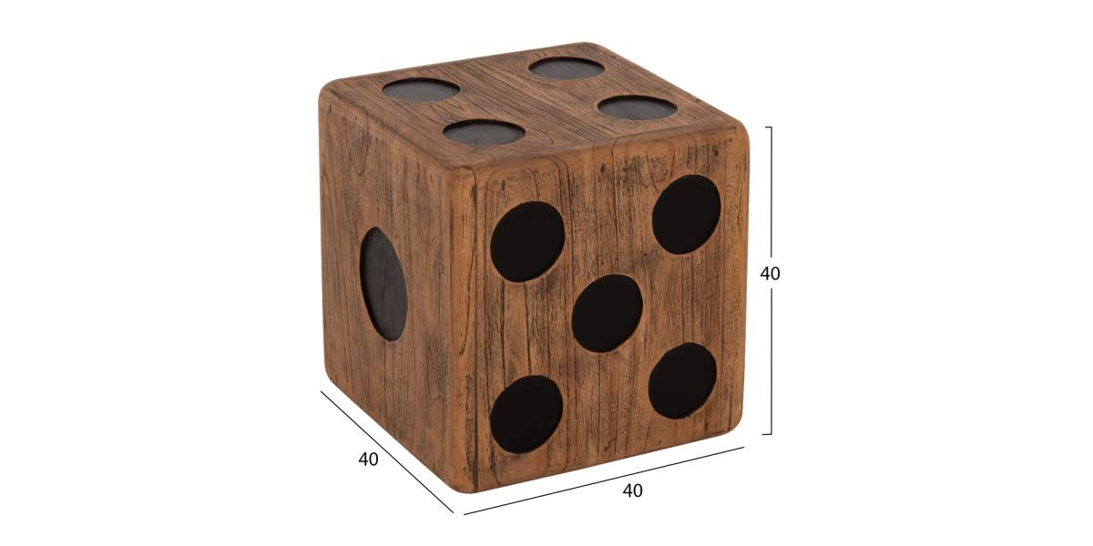 ΣΚΑΜΠΟ ΖΑΡΙ HM7899 ΞΥΛΟ ΤΕΑΚ ΣΕ ΚΑΡΥΔΙ ΧΡΩΜΑ 40x40x40 εκ.