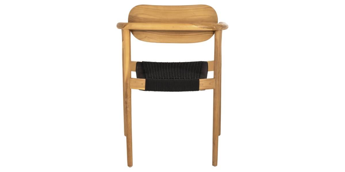 ΠΟΛΥΘΡΟΝΑ OSLO HM9636.02 ΞΥΛΟ TEAK ΦΥΣΙΚΟ & ΜΑΥΡΟ ΣΧΟΙΝΙ 55x54x80Y εκ.