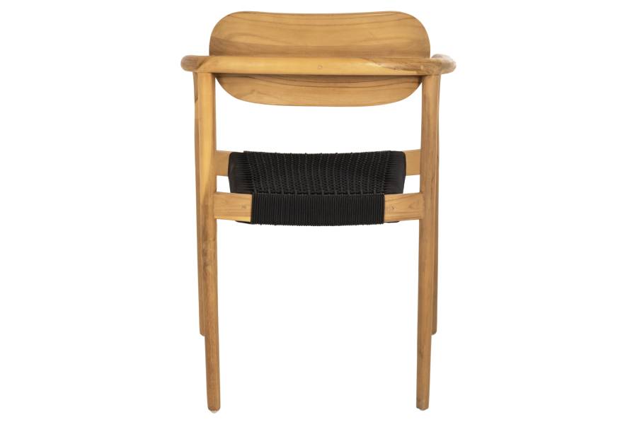 ΠΟΛΥΘΡΟΝΑ OSLO HM9636.02 ΞΥΛΟ TEAK ΦΥΣΙΚΟ & ΜΑΥΡΟ ΣΧΟΙΝΙ 55x54x80Y εκ.