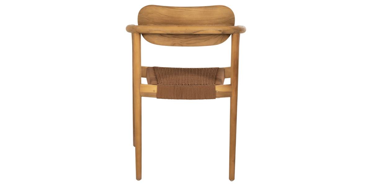ΠΟΛΥΘΡΟΝΑ OSLO HM9636.01 ΞΥΛΟ TEAK ΦΥΣΙΚΟ & ΚΑΦΕ ΣΧΟΙΝΙ 55x54x80Y εκ.