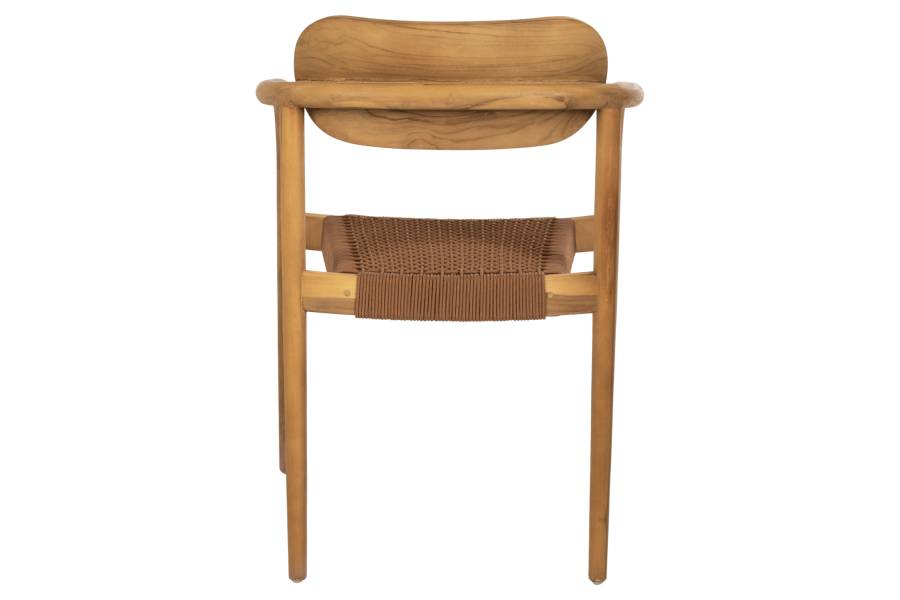 ΠΟΛΥΘΡΟΝΑ OSLO HM9636.01 ΞΥΛΟ TEAK ΦΥΣΙΚΟ & ΚΑΦΕ ΣΧΟΙΝΙ 55x54x80Y εκ.