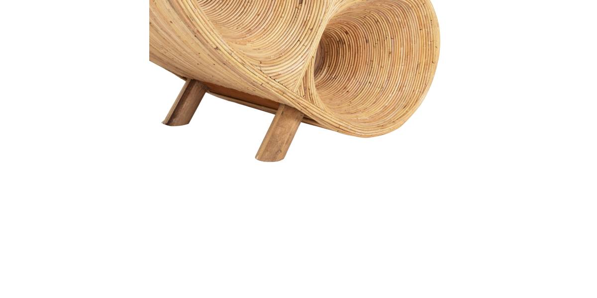 ΠΟΛΥΘΡΟΝΑ CURVY LOUNGE HM9645.01 ΑΠΟ RATTAN ΣΕ ΦΥΣΙΚΗ ΑΠΟΧΡΩΣΗ 63x128x97Y εκ.