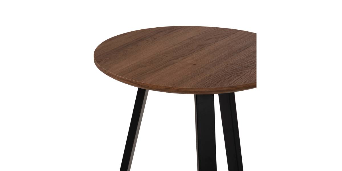 ΒΟΗΘΗΤΙΚΟ ΤΡΑΠΕΖΑΚΙ ROCKET HM9587.04 MDF ΚΑΡΥΔΙ-ΜΑΥΡΗ ΜΕΤΑΛΛΙΚΗ ΒΑΣΗ Φ45x55Υεκ.