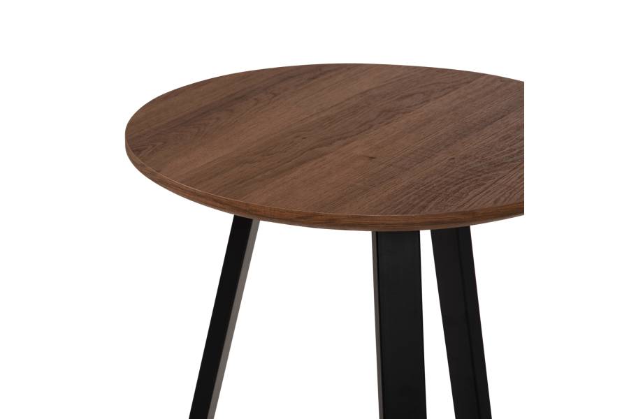 ΒΟΗΘΗΤΙΚΟ ΤΡΑΠΕΖΑΚΙ ROCKET HM9587.04 MDF ΚΑΡΥΔΙ-ΜΑΥΡΗ ΜΕΤΑΛΛΙΚΗ ΒΑΣΗ Φ45x55Υεκ.