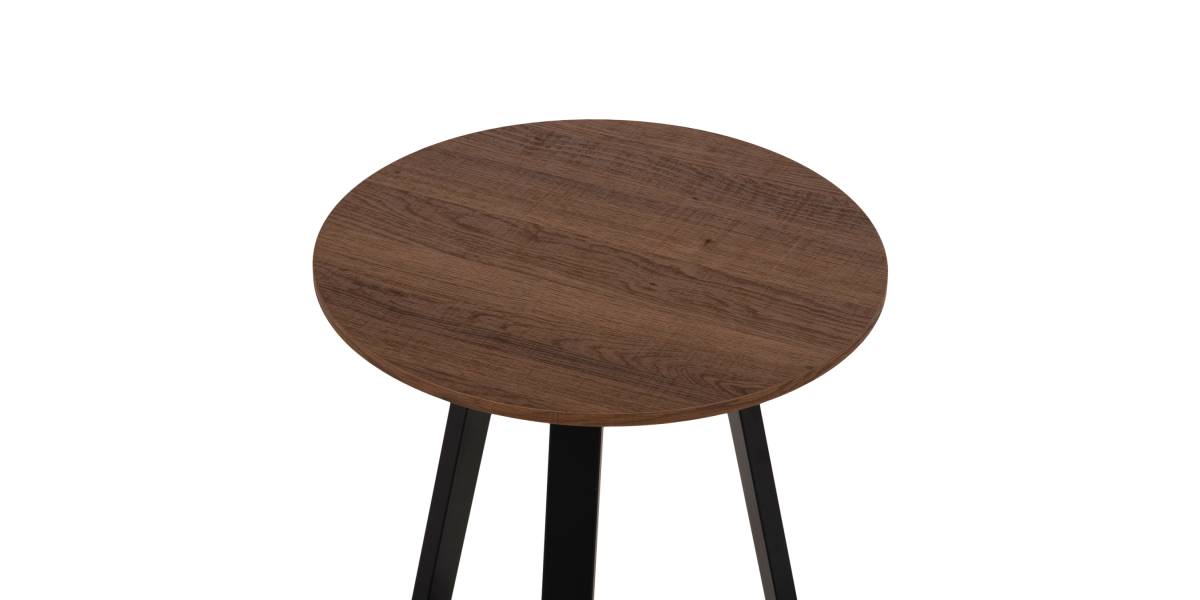 ΒΟΗΘΗΤΙΚΟ ΤΡΑΠΕΖΑΚΙ ROCKET HM9587.04 MDF ΚΑΡΥΔΙ-ΜΑΥΡΗ ΜΕΤΑΛΛΙΚΗ ΒΑΣΗ Φ45x55Υεκ.
