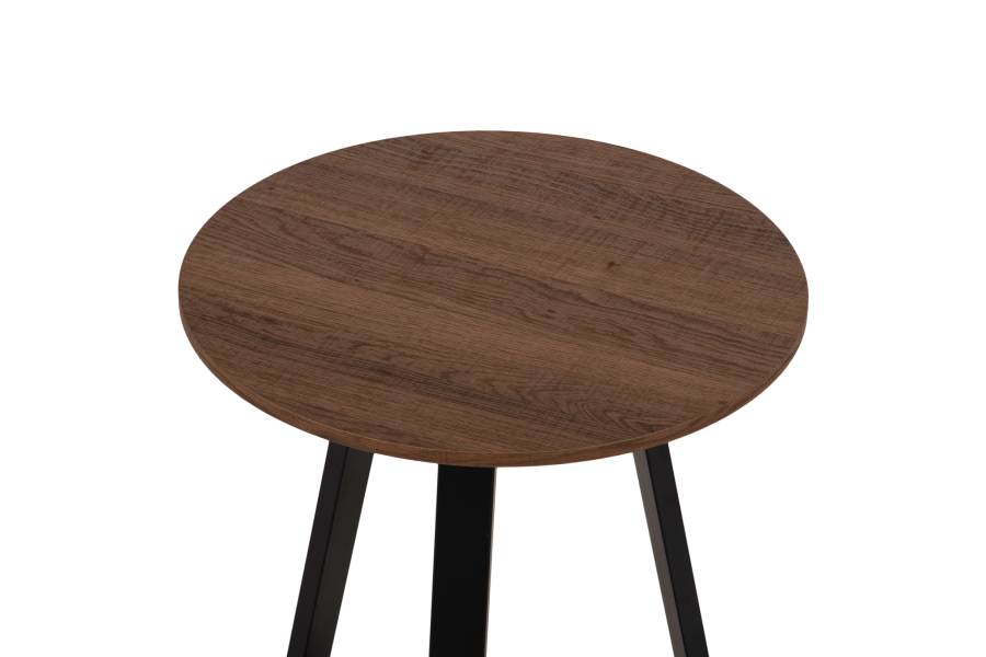 ΒΟΗΘΗΤΙΚΟ ΤΡΑΠΕΖΑΚΙ ROCKET HM9587.04 MDF ΚΑΡΥΔΙ-ΜΑΥΡΗ ΜΕΤΑΛΛΙΚΗ ΒΑΣΗ Φ45x55Υεκ.