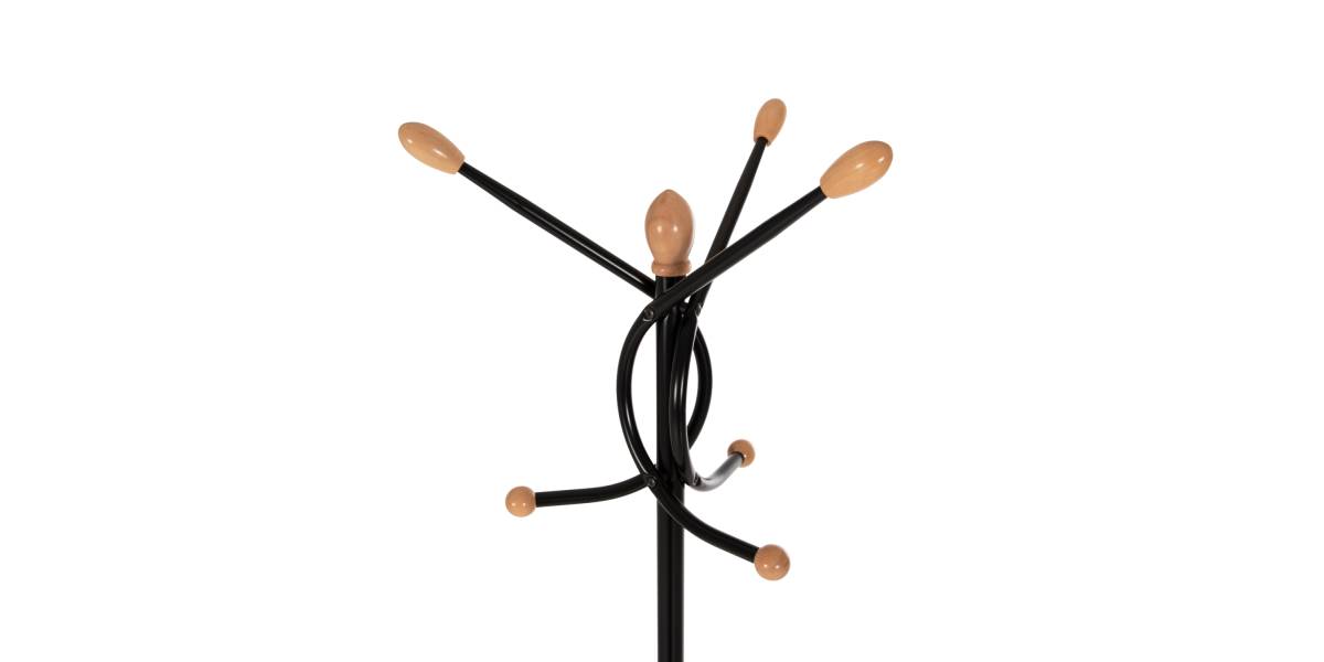 ΚΑΛΟΓΕΡΟΣ ΜΕΤΑΛΛΙΚΟΣ HM9575.01 ΣΕ ΜΑΥΡΟ ΧΡΩΜΑ-7 ΣΗΜΕΙΑ ΚΡΕΜΑΣΗΣ 41x41x176Y εκ.