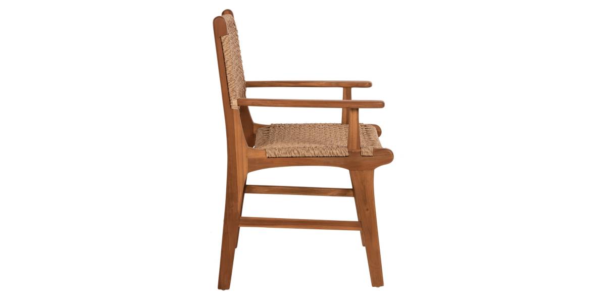 ΠΟΛΥΘΡΟΝΑ ΤΡΑΠΕΖΑΡΙΑΣ NESHA HM9385.11 ΞΥΛΟ ΤΕΑΚ ΜΕ ΣΧΟΙΝΙ ΣΕ ΦΥΣΙΚΗ ΑΠΟΧΡΩΣΗ 57.5x59x90Υ εκ.