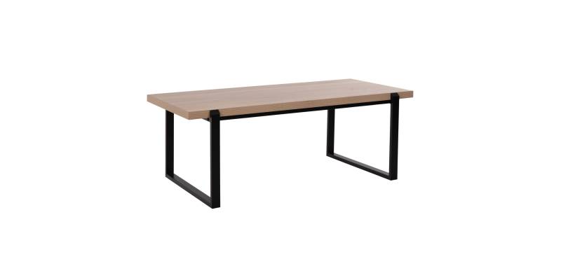 ΤΡΑΠΕΖΙ ΣΑΛΟΝΙΟΥ SHABEN HM9585.03 MDF SONOMA-ΜΑΥΡΗ ΜΕΤΑΛΛΙΚΗ ΒΑΣΗ 120x60X46Yεκ.