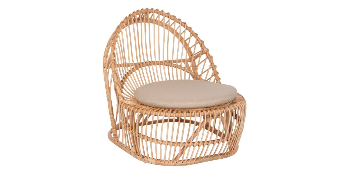 ΠΟΛΥΘΡΟΝΑ ENTROPY HM9840.01 RATTAN ΦΥΣΙΚΟ ΜΕ ΕΚΡΟΥ ΜΑΞΙΛΑΡΙ 80x97x85Υεκ.
