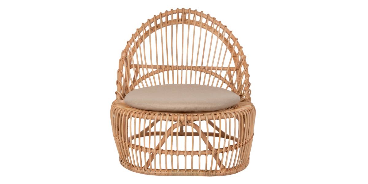 ΠΟΛΥΘΡΟΝΑ ENTROPY HM9840.01 RATTAN ΦΥΣΙΚΟ ΜΕ ΕΚΡΟΥ ΜΑΞΙΛΑΡΙ 80x97x85Υεκ.