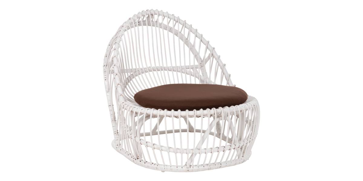 ΠΟΛΥΘΡΟΝΑ ENTROPY HM9840.02 RATTAN ΛΕΥΚΟ ΜΕ ΚΑΦΕ ΜΑΞΙΛΑΡΙ 80x97x85Υεκ.