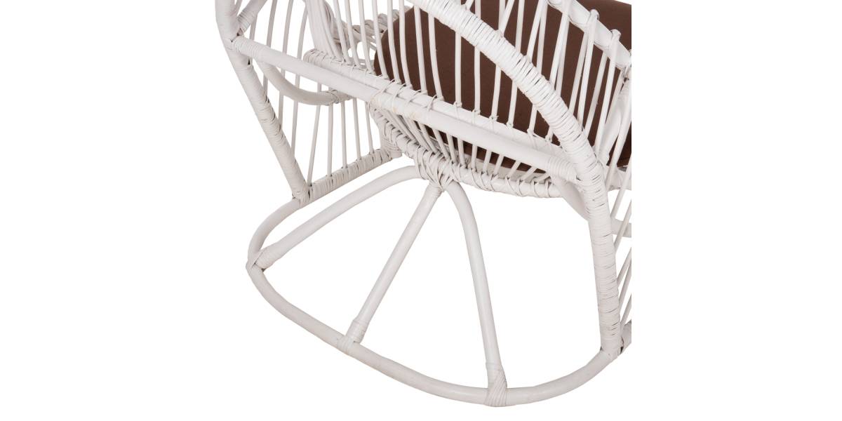 ΠΟΛΥΘΡΟΝΑ ENTROPY HM9840.02 RATTAN ΛΕΥΚΟ ΜΕ ΚΑΦΕ ΜΑΞΙΛΑΡΙ 80x97x85Υεκ.