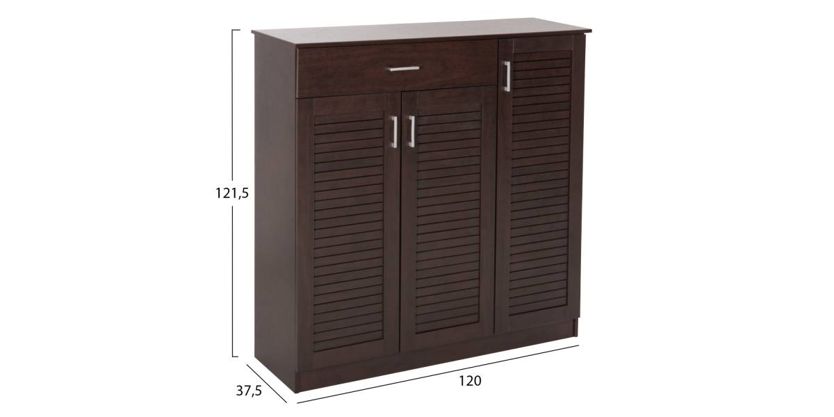 ΠΑΠΟΥΤΣΟΘΗΚΗ-ΝΤΟΥΛΑΠΑ PROΒY HM9607.01 ΜΕΛΑΜΙΝΗ WENGE 120x37,5x121,5Υεκ.