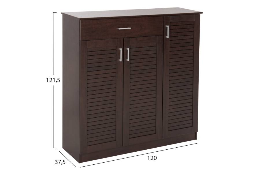 ΠΑΠΟΥΤΣΟΘΗΚΗ-ΝΤΟΥΛΑΠΑ PROΒY HM9607.01 ΜΕΛΑΜΙΝΗ WENGE 120x37,5x121,5Υεκ.