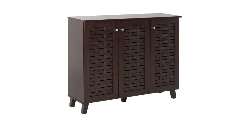 ΠΑΠΟΥΤΣΟΘΗΚΗ-ΝΤΟΥΛΑΠΙ PRODY HM9610.01 ΜΕΛΑΜΙΝΗ WENGE 3 ΠΟΡΤΕΣ 115x34x89Υεκ.