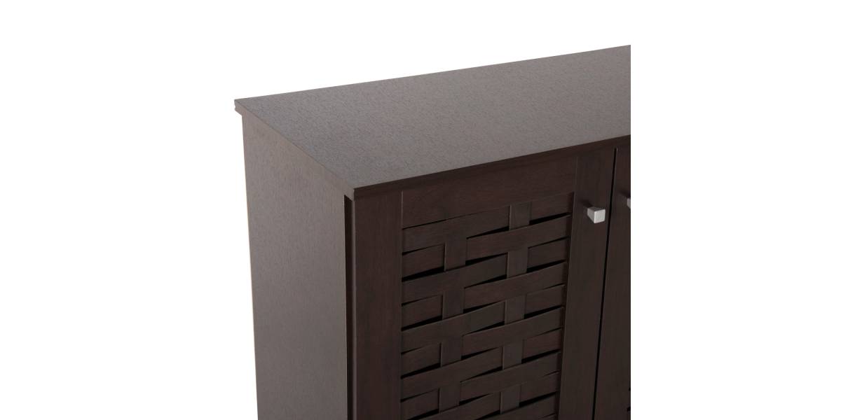 ΠΑΠΟΥΤΣΟΘΗΚΗ-ΝΤΟΥΛΑΠΙ PRODY HM9610.01 ΜΕΛΑΜΙΝΗ WENGE 3 ΠΟΡΤΕΣ 115x34x89Υεκ.