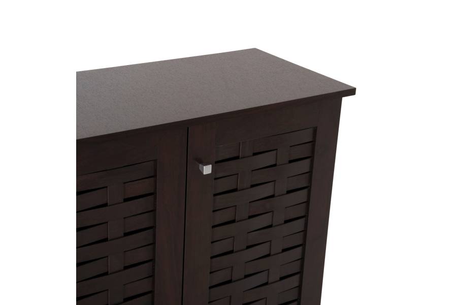 ΠΑΠΟΥΤΣΟΘΗΚΗ-ΝΤΟΥΛΑΠΙ PRODY HM9610.01 ΜΕΛΑΜΙΝΗ WENGE 3 ΠΟΡΤΕΣ 115x34x89Υεκ.