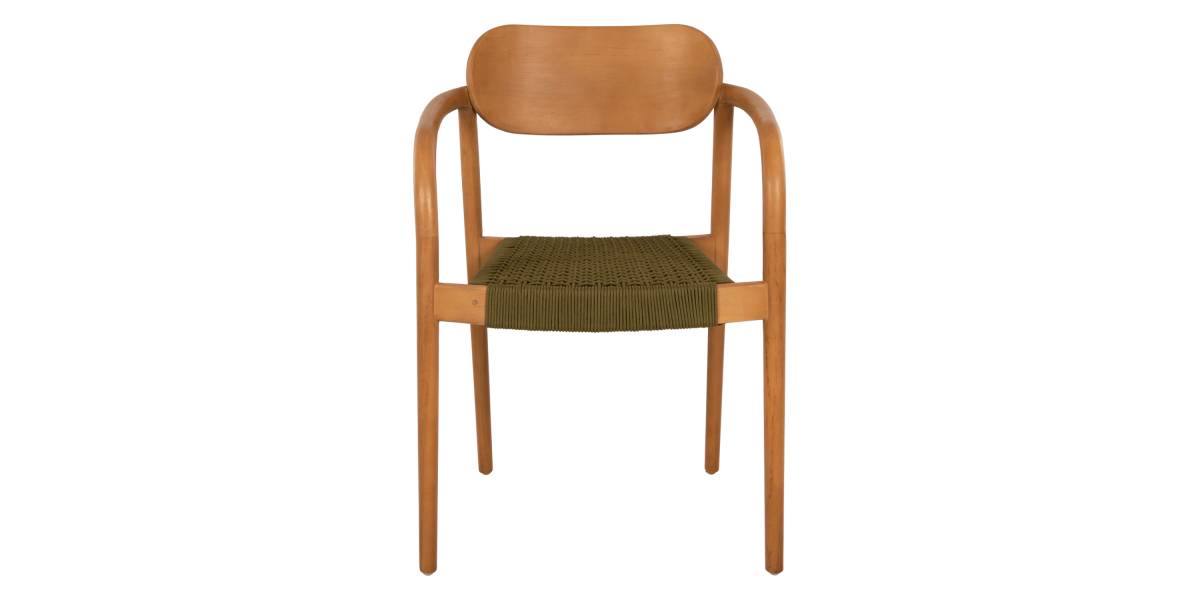 ΠΟΛΥΘΡΟΝΑ OSLO HM9636.05 ΞΥΛΟ TEAK ΦΥΣΙΚΟ & ΠΡΑΣΙΝΟ ΣΧΟΙΝΙ 55x54x80Yεκ.