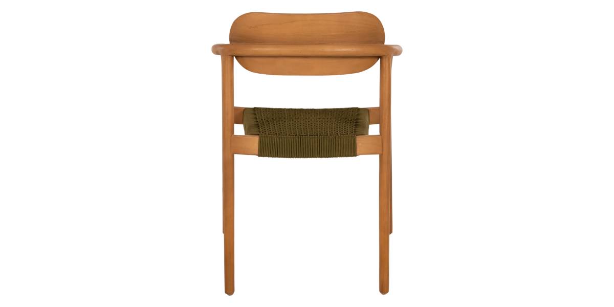 ΠΟΛΥΘΡΟΝΑ OSLO HM9636.05 ΞΥΛΟ TEAK ΦΥΣΙΚΟ & ΠΡΑΣΙΝΟ ΣΧΟΙΝΙ 55x54x80Yεκ.