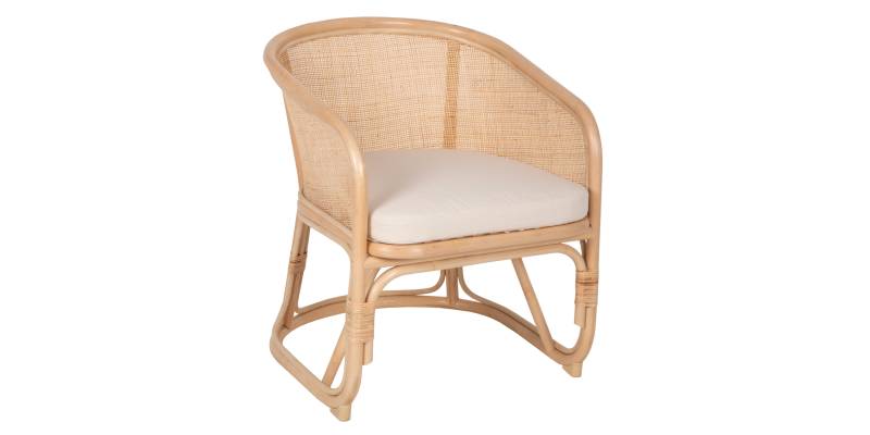 ΠΟΛΥΘΡΟΝΑ ΚΙΚΟ HM9839 RATTAN ΣΕ ΦΥΣΙΚΟ ΧΡΩΜΑ-ΛΕΥΚΟ ΜΑΞΙΛΑΡΙ 61x71x76Yεκ.
