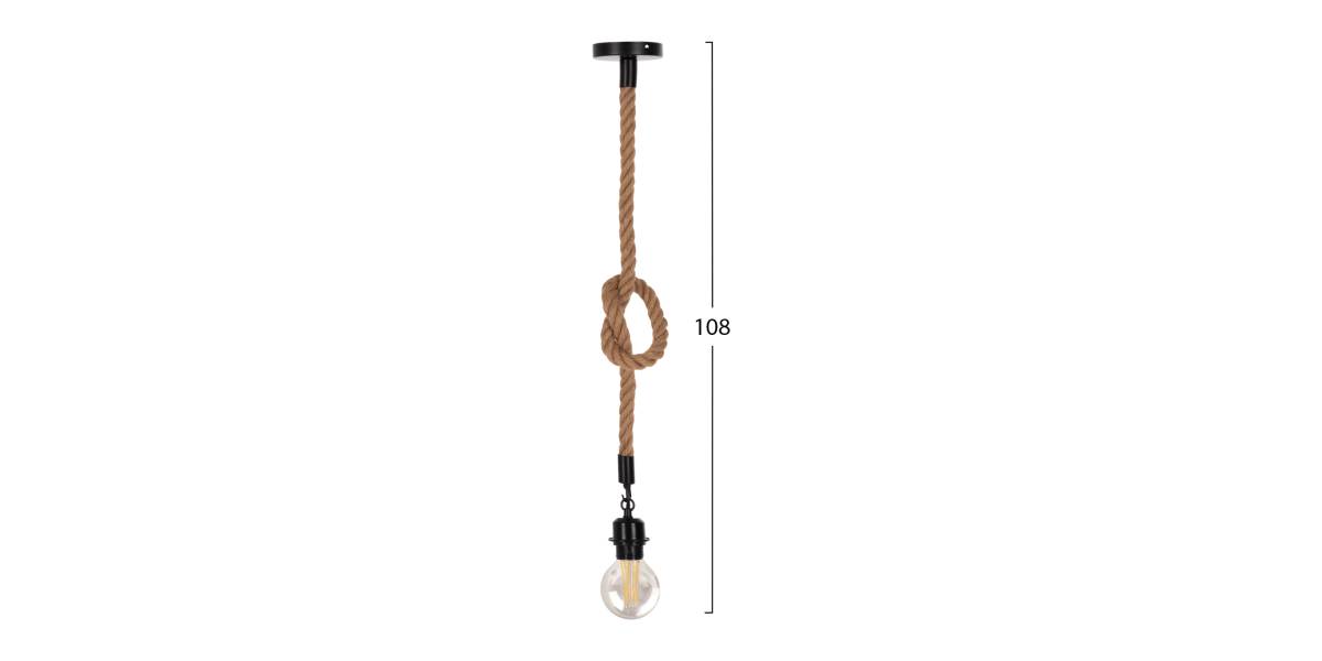 ΦΩΤΙΣΤΙΚΟ ΟΡΟΦΗΣ HM4042 ΣΧΟΙΝΙ 1m ΜΗΚΟΣ ΠΑΧΟΥΣ 1.6cm ΝΤΟΥΙ ΡΟΔΕΛΑΣ Ε27