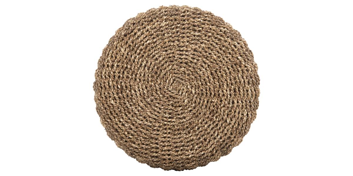 ΣΚΑΜΠΟ BEAM HM7827 ΞΥΛΟ ΤΕΑΚ ΚΑΙ SEAGRASS ΣΕ ΦΥΣΙΚΟ & ΜΑΥΡΟ Φ43x45Yεκ.