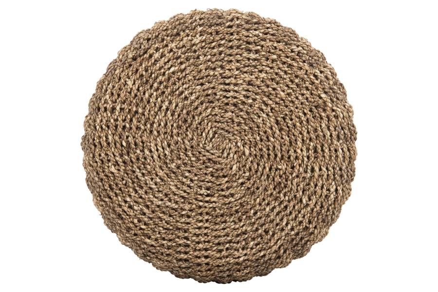 ΣΚΑΜΠΟ BEAM HM7827 ΞΥΛΟ ΤΕΑΚ ΚΑΙ SEAGRASS ΣΕ ΦΥΣΙΚΟ & ΜΑΥΡΟ Φ43x45Yεκ.
