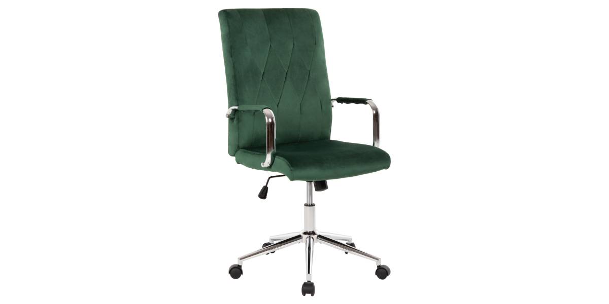 ΚΑΡΕΚΛΑ ΓΡΑΦΕΙΟΥ JOSEF HM1181.03 ΚΥΠΑΡΙΣΣΙ ΒΕΛΟΥΔΟ-INOX ΒΑΣΗ 58x61x105-113Yεκ.