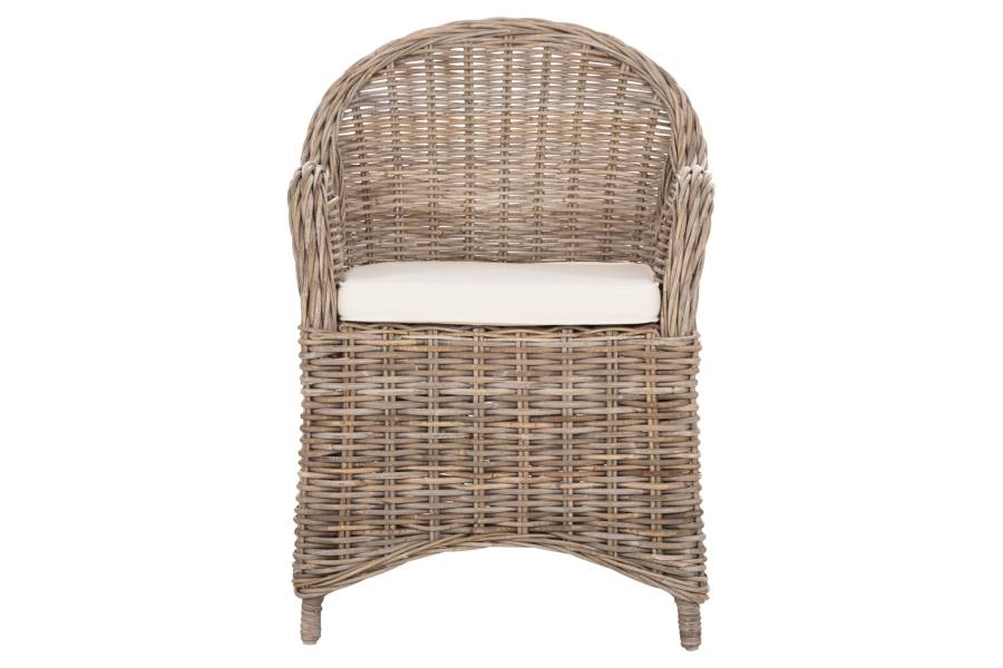ΠΟΛΥΘΡΟΝΑ ΜΕ ΕΚΡΟΥ ΜΑΞΙΛΑΡΙ KEYLA HM9536 ΚΑΦΕ RATTAN 63x65x87Υεκ.